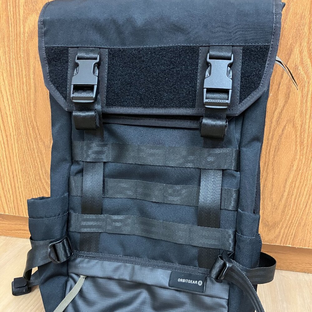 Orbitgear R101C Daywalker Black Tactical rolltop backpack EDC water resistant